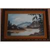 Image 1 : FRAMED OIL ON BOARD OF JASPER SCENE BY UNKNOWN