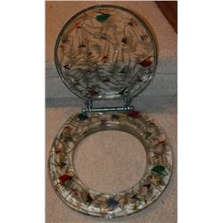 ACRYLIC FISH HOOK TOILET SEAT FROM THE 1950"S
