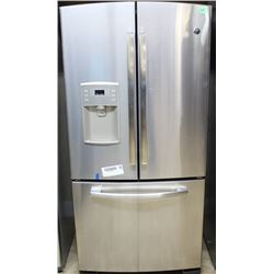 GE STAINLESS STEEL FRENCH DOOR FRIDGE