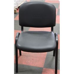 NEW BLACK STACKING CHAIR