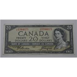1954 CANADA $20 DOLLAR BILL