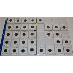COLLECTION OF US PENNIES VARIOUS DATES FROM 1920