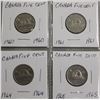 Image 11 : COLLECTION OF CANADA NICKELS SMALL & LARGE FROM