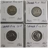 Image 12 : COLLECTION OF CANADA NICKELS SMALL & LARGE FROM