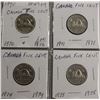 Image 14 : COLLECTION OF CANADA NICKELS SMALL & LARGE FROM