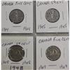 Image 17 : COLLECTION OF CANADA NICKELS SMALL & LARGE FROM