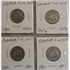 Image 18 : COLLECTION OF CANADA NICKELS SMALL & LARGE FROM