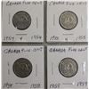 Image 20 : COLLECTION OF CANADA NICKELS SMALL & LARGE FROM