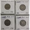 Image 22 : COLLECTION OF CANADA NICKELS SMALL & LARGE FROM