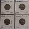 Image 23 : COLLECTION OF CANADA NICKELS SMALL & LARGE FROM