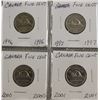 Image 25 : COLLECTION OF CANADA NICKELS SMALL & LARGE FROM