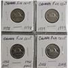 Image 26 : COLLECTION OF CANADA NICKELS SMALL & LARGE FROM