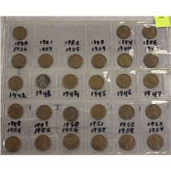 27 US PENNIES VARIOUS YEARS