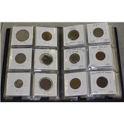 BOOK OF VARIOUS WORLD COINS & TOKENS