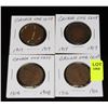 Image 1 : CANADA SET OF 4 LARGE PENNIES-1916,17,18,19