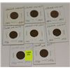 Image 1 : SET OF 8 CANADA PENNIES-1934,36,36,39,52,52,52,53