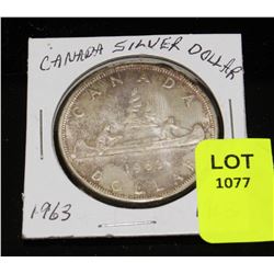 CANADA 1963 SILVER DOLLAR