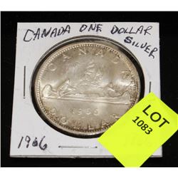 CANADA SILVER DOLLAR-1966