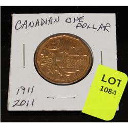 CANADA 1911-2011 PARKS CANADA CENTENNIAL DOLLAR