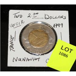 UNCIRCULATED CANADA NUNAVAT 1999 TWOONIE