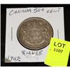 Image 1 : CANADA SILVER HALF DOLLAR-1942