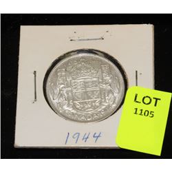 CANADA SILVER HALF DOLLAR-1944