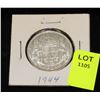 Image 1 : CANADA SILVER HALF DOLLAR-1944