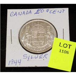 CANADA SILVER HALF DOLLAR-1944