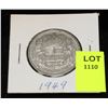 Image 1 : CANADA SILVER HALF DOLLAR-1949