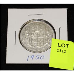 CANADA SILVER HALF DOLLAR-1950