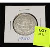 Image 1 : CANADA SILVER HALF DOLLAR-1950