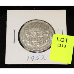 CANADA SILVER HALF DOLLAR-1952