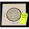 Image 1 : CANADA SILVER HALF DOLLAR-1959