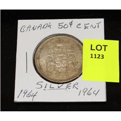 CANADA SILVER HALF DOLLAR-1964