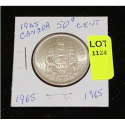 CANADA SILVER HALF DOLLAR-1965