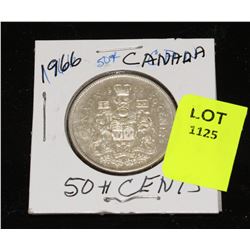 CANADA SILVER HALF DOLLAR-1966