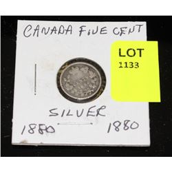 CANADA SILVER SMALL NICKEL-1880