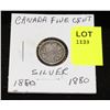 Image 1 : CANADA SILVER SMALL NICKEL-1880