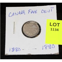 CANADA SILVER SMALL NICKEL-1880