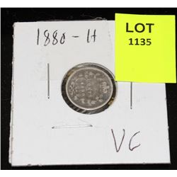 CANADA SILVER SMALL NICKEL-1880H