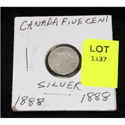 CANADA SILVER SMALL NICKEL-1888