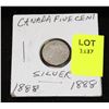 Image 1 : CANADA SILVER SMALL NICKEL-1888