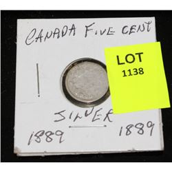 CANADA SILVER SMALL NICKEL-1889