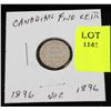 Image 1 : CANADA SILVER SMALL NICKEL-1896