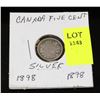 Image 1 : CANADA SILVER SMALL NICKEL-1898