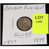 Image 1 : CANADA SILVER SMALL NICKEL-1899