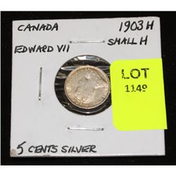 CANADA SILVER SMALL NICKEL-1903H