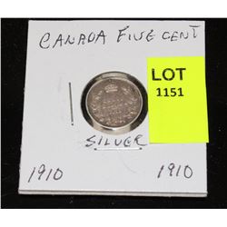CANADA SILVER SMALL NICKEL-1910