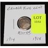 Image 1 : CANADA SILVER SMALL NICKEL-1914