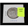 Image 1 : CANADA  SILVER HALF DOLLAR-1954